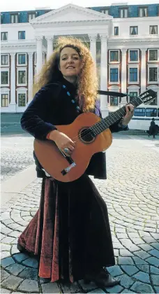  ?? — photograph­ed in 1994 in front of parliament in Cape Town. ?? Former ANC MP, singer and songwriter Jennifer Ferguson — who now lives in Sweden