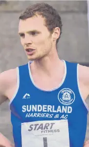  ??  ?? Sunderland Harrier Nathan Reed ran for the first time in months to record 12min 53sec