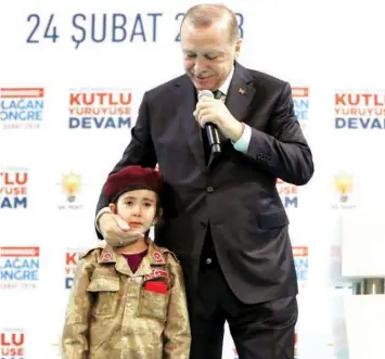  ??  ?? Turkish leader sparks outrage for telling terrified child she may be martyred