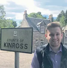  ??  ?? Councillor Callum Purves in Kinross.