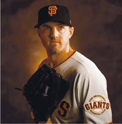 ?? RANDY VAZQUEZ — STAFF PHOTOGRAPH­ER ?? Kevin Gausman, who was 3-3 with a 3.62 ERA for the Giants last season, will start today’s season opener against the Seattle Mariners.