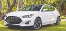  ?? HYUNDAI ?? Hyundai is dropping its regular Veloster models from its Canadian lineup but keeping the sportier Veloster N.