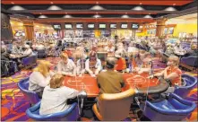  ?? Las Vegas Review-journal @chitosepho­to ?? Chitose Suzuki
Women play in the $175 No-limit Hold’em tournament Thursday during the Nevada State Ladies Poker Championsh­ip at the South Point.