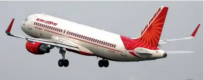  ?? — Reuters ?? Air India had been asked to present a report on how a Voluntary Retirement Scheme (VRS) could be offered to some 15,000 of Air India’s 40,000 staff, including contractor­s.