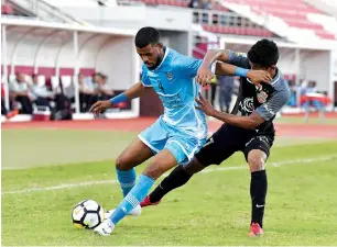  ?? — Supplied photo ?? Action from the match between Shabab Al Ahli and Dibba.