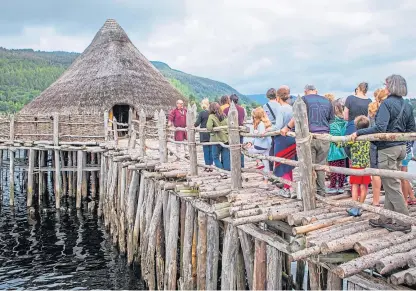  ?? Picture: Steve MacDougall. ?? The Crannog Centre is planning to move and build more crannogs.