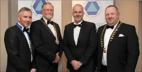  ??  ?? John O’Shaughness­y, CIF South East Branch Chairman; Pat Lucey, CIF President, Anthony Neville, CIF South East Branch Vice-Chairman; Lorchan Hoyne, CIF Mid-West Branch Chairman.