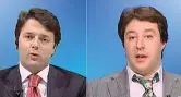  ??  ?? Nel 2009 Matteo Renzi e Matteo Salvini quando si confrontar­ono nella trasmissio­ne «Omnibus» su La7