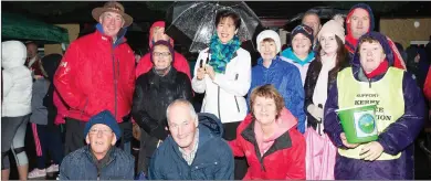  ??  ?? RIGHT:
Some of the many walkers who took part in the Bil Kirby Memorial Walk.