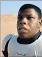  ?? Lucasf ilm/Disney ?? JOHN BOYEGA in the desert for “Star Wars.”