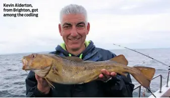  ??  ?? Kevin Alderton, from Brighton, got among the codling