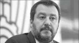  ??  ?? Matteo Salvini