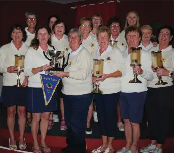  ??  ?? The Wicklow Golf Club ladies team who claimed the Boyle Cup for 2017.