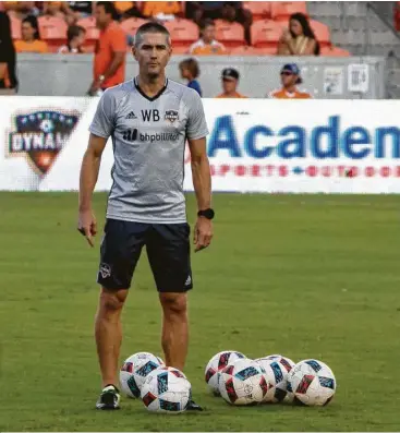  ?? Juan DeLeon ?? The ball is in the Dynamo’s court when it comes to the decision on elevating interim coach Wade Barrett to full-time status, one of many questions the club faces after the worst season in its 11 years in Houston.