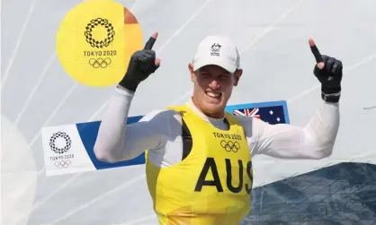  ??  ?? Matt Wearn continued Australia’s dominance in the laser class, won at London 2012 by Tom Slingsby and Rio 2016 by Tom Burton. Photograph: Phil Walter/Getty Images