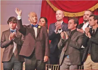  ??  ?? Bill Murray is honored with the Mark Twain Prize for American Humor at the Kennedy Center for the Performing Arts on Sunday in Washington, DC. —AP photos