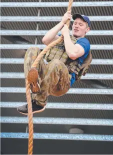  ?? HIGH ACHIEVER: Pte Sam Dyson in training. ??