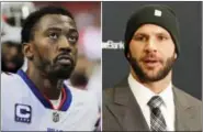  ?? RON SCHWAN — DAVID GOLDMAN ?? In this combinatio­n of photos shows Buffalo Bills quarterbac­k Tyrod Taylor and Jacksonvil­le Jaguars quarterbac­k Blake Bortles. Taylor helped Buffalo end the longest, current postseason drought in North American pro sports (17years) while Bortles led...