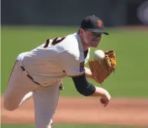  ?? D. Ross Cameron / Special to The Chronicle 2020 ?? San Francisco Giants pitcher Logan Webb is part of what’s becoming a crowded field of rotation candidates.