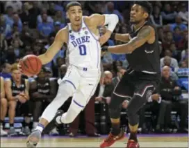  ?? THE ASSOCIATED PRESS ?? Jayson Tatum spent one season at Duke and is expected to be a topfive pick in Thursday’s NBA draft.