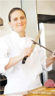  ?? THE ASSOCIATED PRESS ?? British chef April Bloomfield turned down a job as a pastry chef rather than get consigned to the “pink dungeon.”