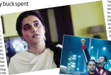  ??  ?? Tapsee Pannu in Thappad ( top) and Ayushmann Khurrana in SMZS ( right) have been leading the online marketing campaigns for their films