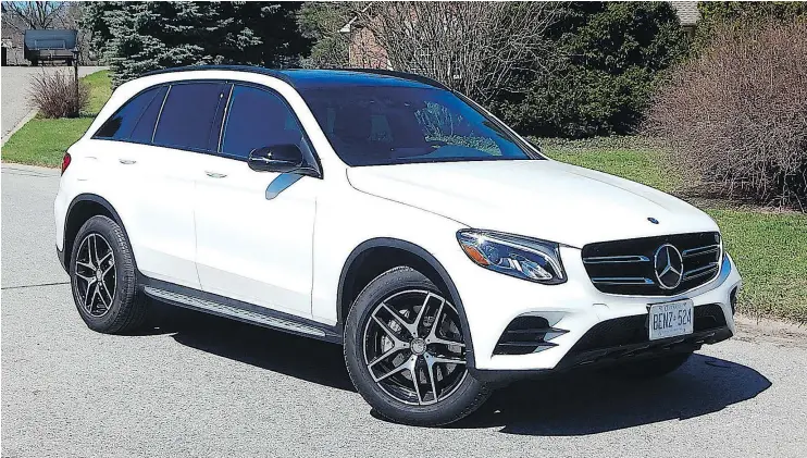  ??  ?? The 2017 Mercedes-Benz GLC 300 4Matic straddles the line between compact and midsize SUVs and is in competitio­n with several other brands. BRIAN HARPER/DRIVING.CA