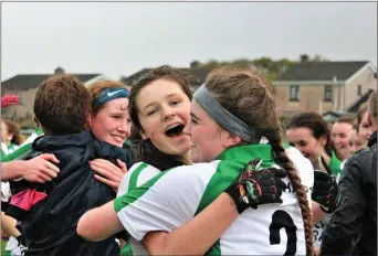  ??  ?? Eastern Harps ladies celebrate winning the Minor A Championsh­ip. Pics: Eastern Harps GAA