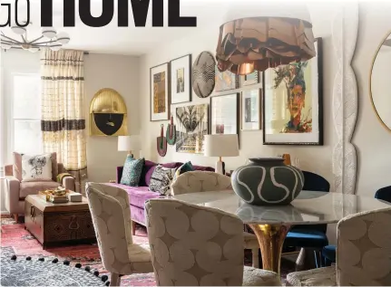  ?? PHOTO BY MIKE VAN TASSEL ?? Interior designer Beth Diana Smith brought her maximalist style to life in her Irvington, N.J. living room.