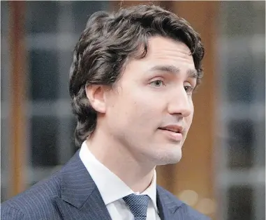  ?? ADRIAN WYLD/ THE CANADIAN PRESS ?? Liberal leader Justin Trudeau appears to have inherited his father’s ability to to spark outrage .