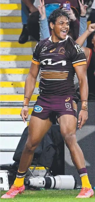  ?? Picture: Getty Images ?? Broncos winger Selwyn Cobbo has been in sensationa­l form.