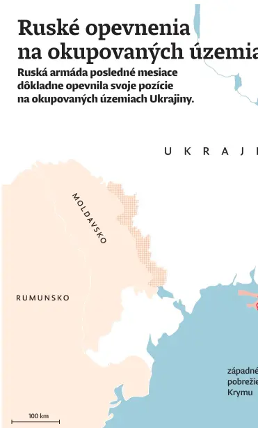  ?? ?? Ruské opevnenia na okupovanýc­h územia Ruská armáda posledné mesiace dôkladne opevnila svoje pozície na okupovanýc­h územiach Ukrajiny.