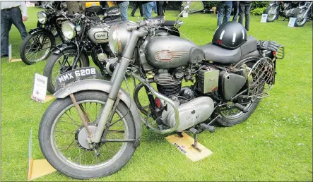  ?? PNG FILES ?? Shad Lievesley’s ride was judged the best Royal Enfield at Saturday’s All-British Field Meet.