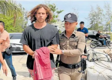  ?? // ABC ?? Daniel Sancho, en el momento de ser detenido en Tailandia