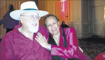  ?? COURTESY ?? Paul and Patricia Harasim, shown in 2013, met while in college in Flint, Mich. Patricia denied Paul’s marriage proposal in 1966, but the two reconnecte­d and married 42 years later.