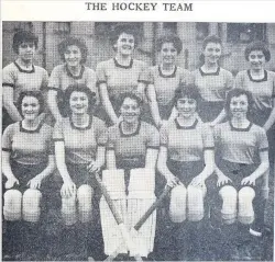  ??  ?? All smiles The St Modan’s hockey team for 1959 were (back row, left) B Bradley, E Norrie, C O’Donnell, C McQuade, M McLaughlin, and E McGuigan, and front (left) S McCann, M Gallagher, M Craig, H Fallance and A Higgins