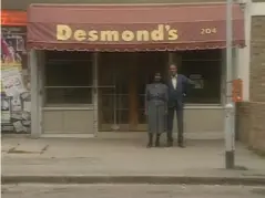  ?? (Channel 4) ?? Channel 4’s longest-running sitcom ‘Desmond’s’ starred Norman Beaton as Desmond Ambrose, the owner of a Peckham barbershop