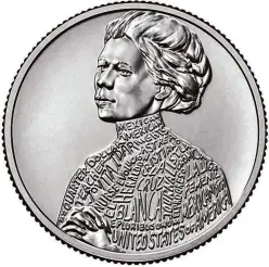  ?? Courtesy of the U.S. Mint, Department of Treasury ?? Released by the U.S. Mint in August as part of the American Women Quarter series, this coin showcases Jovita Idár, a Laredo native who fought for educationa­l, social, economic and civil rights of Mexican Americans as a journalist, teacher, suffragist and pioneering activist.