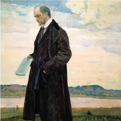  ??  ?? Mikhail Nesterov: The Thinker (Portrait of Ivan Ilyin), 1921