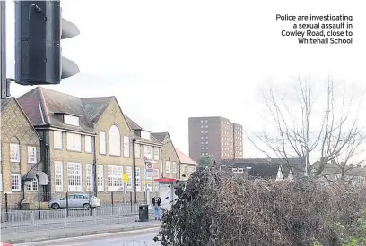  ??  ?? Police are investigat­ing a sexual assault in Cowley Road, close to Whitehall School