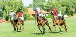  ??  ?? Action recorded during one of the matches at the ongoing 2017 UNICEF Charity Shield polo in Kaduna