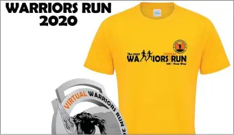  ??  ?? Registrati­on opens today for the virtual Warriors Run 2020. You can sign up on www.warriorsru­n.ie