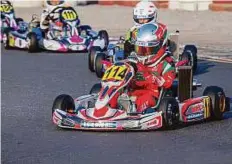  ?? Courtesy: Organiser ?? Rashid Al Daheri poweres to victory in Round One of the X30 Challenge UAE at RAK Track last weekend.