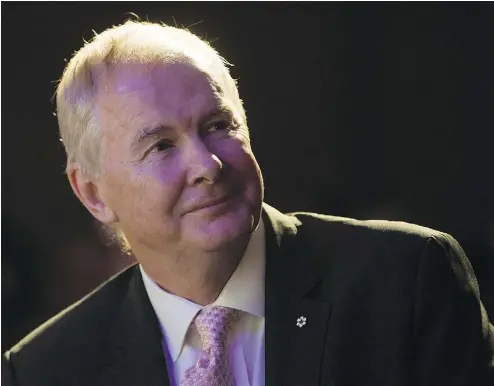  ?? DARRYL DYCK / THE CANADIAN PRESS ?? John Furlong, 66, a top sports executive in Vancouver, will be back at the podium for a University of British Columbia fundraisin­g event after the abrupt cancellati­on of his speech and subsequent apology from the university.