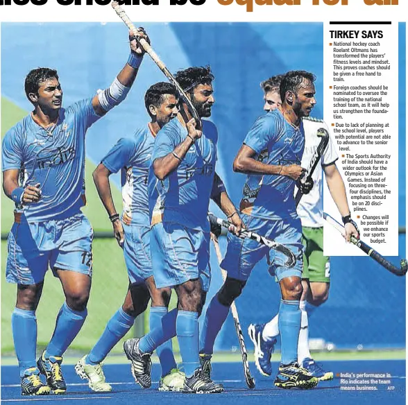  ?? AFP ?? India’s performanc­e in Rio indicates the team means business.