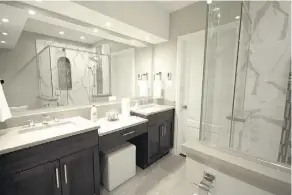  ??  ?? Bathroom renovation­s — along with kitchens — are among the upgrade projects that provide the best return on investment.