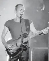  ?? KEVIN WINTER/GETTY 2016 ?? After his first Vegas residency wraps, Sting is set to release a new album,“The Bridge.”