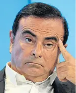 ??  ?? Carlos Ghosn, 64, will also be sacked