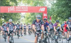  ?? PHOTO FROM PNC.ORG ?? Riders at the 2019 Pan-Mass Challenge.