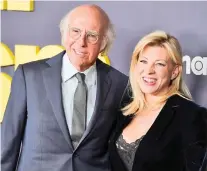  ?? PHOTO BY JORDAN STRAUSS/INVISION/AP ?? Larry David, left, and Ashley Underwood arrive Jan. 30 at the “Curb Your Enthusiasm” final season premiere at the DGA Theater in Los Angeles.